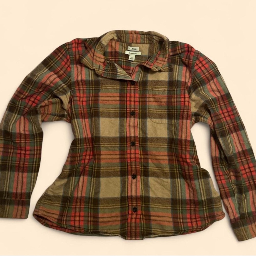 L.L. Bean Multicolor Plaid Shirt